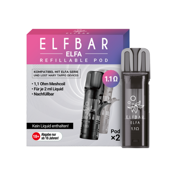 Elfbar Elfa Leer-Pod (2 Stück pro Packung)